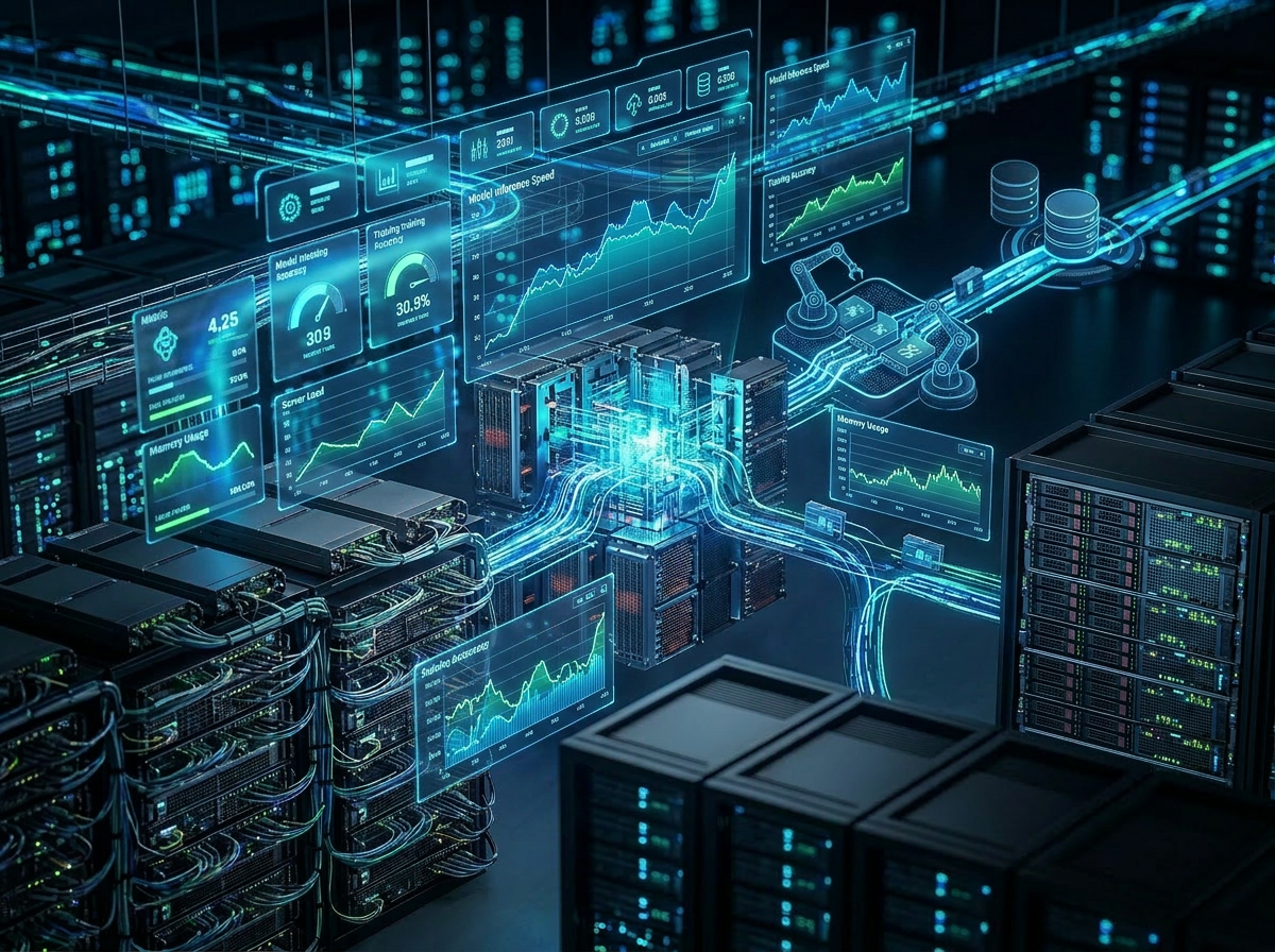 AI deployment and optimization monitoring visualization
