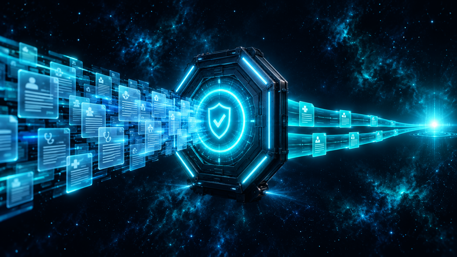 Documents and claims routed through an automated review gate with human approval